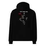 Sweatshirt I Love You noir dos – luxe discret – Emoney Vibe
