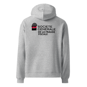 Sweatshirt Société Générale de la Fraude Fiscale gris dos – streetwear entrepreneurs – Emoney Vibe
