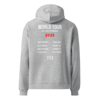 Sweatshirt World Tour of Tax Evasion gris dos – look business cities – Emoney Vibe
