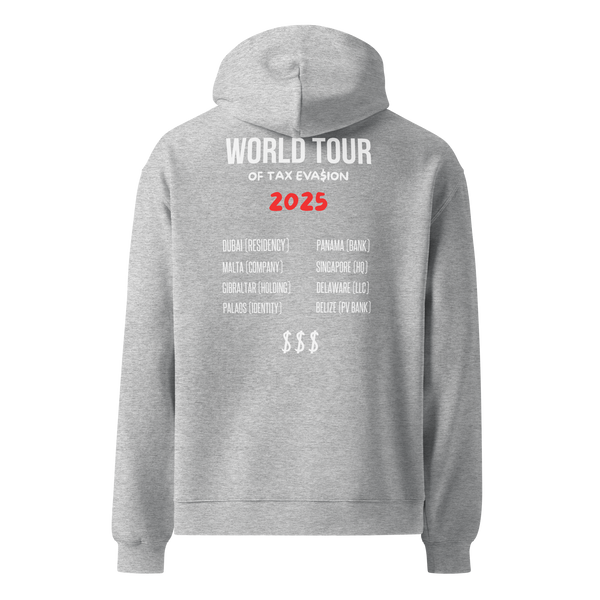 Sweatshirt World Tour of Tax Evasion gris dos – look business cities – Emoney Vibe
