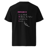 T-shirt Bénéficiaire du SMIC noir dos – ironie et réussite – Emoney Vibe
