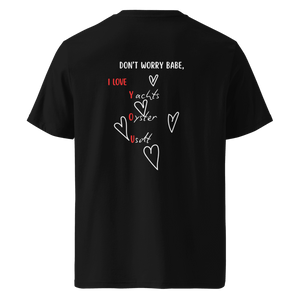 T-shirt I Love You noir dos – amour et ambition – Emoney Vibe
