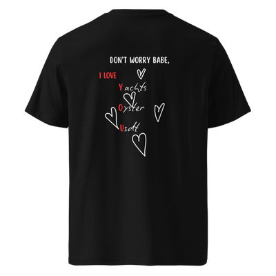 T-shirt I Love You noir dos – amour et ambition – Emoney Vibe
