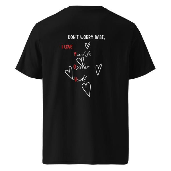T-shirt I Love You noir dos – amour et ambition – Emoney Vibe
