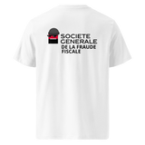 T-shirt Société Générale de la Fraude Fiscale blanc dos – mode audacieuse – Emoney Vibe
