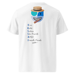 T-shirt L’URSSAF revisitée blanc dos – esprit business – Emoney Vibe
