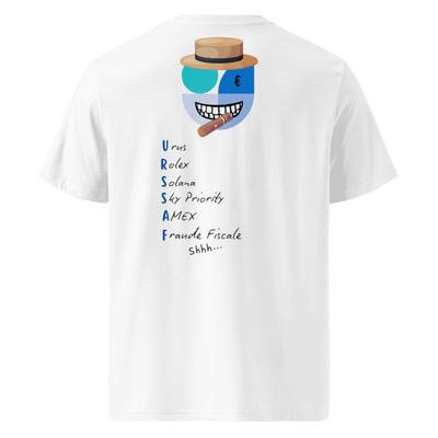 T-shirt L’URSSAF revisitée blanc dos – esprit business – Emoney Vibe
